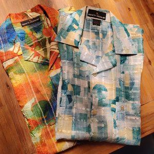 Stacy Adams Designer Semi-Sheer Shirts (Bundle of 2)